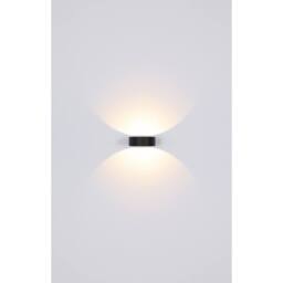 Netlighting Slice I Outdoor Up Down Wall Lamp Black IP54 Glass Shade LED - thumbnail 5
