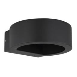 Netlighting Slice I Outdoor Up Down Wall Lamp Black IP54 Glass Shade LED - thumbnail 2