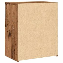 Berkfield Home Stylish Bedside Cabinets 2 pcs Old Wood 50x32x60cm Engineered Wood in Brown - Size: 50 x 32 x 60 cm - thumbnail 7
