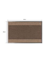 JVL Miracle Machine Washable Barrier Doormat 40x60cm Brown - Size: 40 cm x 60 cm - thumbnail 5
