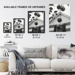 "Artery8 Gable & Apples Photograph Alfred Stieglitz Framed Wall Art Print in Grey - Size: W12"" x H16""" - thumbnail 3