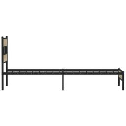 Berkfield Home Bed Frame without Mattress Sonoma Oak 90x190 cm Single Engineered Wood in Brown - thumbnail 5