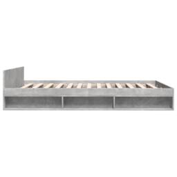 Berkfield Home Bed Frame with Drawers without Mattress Concrete Grey 140x190 cm - thumbnail 5