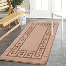 Smart Living Plain Heavy Duty Machine Washable Hallway Kitchen Non Slip Door Mat in Beige - Size: 50 cm x 80 cm - thumbnail 2