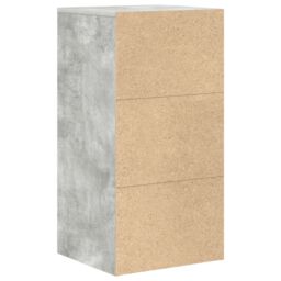 Berkfield Home Grey Storage Cabinet Concrete Grey Engineered wood, Concrete veneer - thumbnail 7