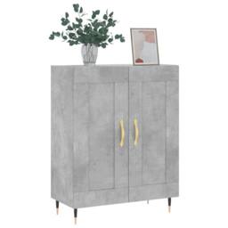 Berkfield Home Sideboard Concrete Grey 69.5x34x90 cm Engineered Wood - thumbnail 1
