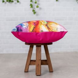 icon Meadow Print Red Outdoor Cushion - Size: 43 cm x 43 cm - thumbnail 4