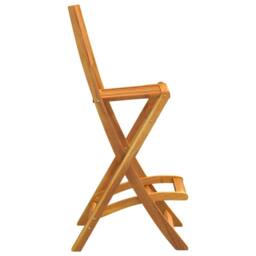Berkfield Home Folding Outdoor Bar Stools 2 pcs Solid Wood Acacia in Brown - thumbnail 6