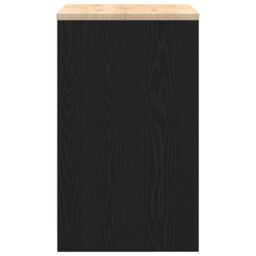 Berkfield Home Garage Storage Cabinet Black 60x51x85 cm Solid Wood Pine - Size: 60 x 51 x 85 cm - thumbnail 7