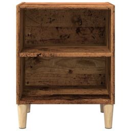 Berkfield Home Bedside Cabinet Old Wood 40x30x50 cm Engineered Wood in Brown - Size: 40 x 30 x 50 cm - thumbnail 4