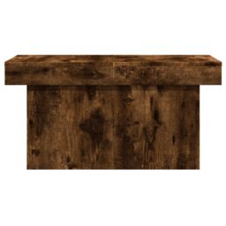 Berkfield Home Coffee Table Smoked Oak 100x55x40 cm Engineered Wood in Brown - Size: 100 x 55 x 40 cm - thumbnail 5