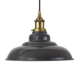SE Home Slate Grey St Edmund's Pendant Light - Matt Antique Brass - thumbnail 1
