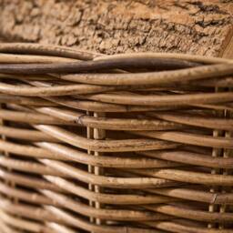 Dibor Traditional Natural Azara Oval Log Basket XL H46 x L67 x W53cm - Size: Large - thumbnail 4