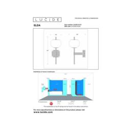 Netlighting Elda Wall light Bathroom 1xG9 IP44 Matt Gold Brass - thumbnail 5