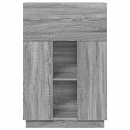 Berkfield Home Grey Writing Desk Grey Sonoma Engineered wood Large - thumbnail 6