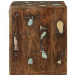 Berkfield Home TV Unit 36x36x30 cm Solid Wood Reclaimed in Brown - Size: 36 x 36 x 30 cm - thumbnail 6