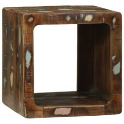 Berkfield Home TV Unit 36x36x30 cm Solid Wood Reclaimed in Brown - Size: 36 x 36 x 30 cm - thumbnail 4