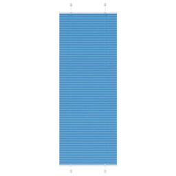 Berkfield Home Pleated Blind Blue 75x200 cm Fabric Width 74.4 cm Polyester - thumbnail 1