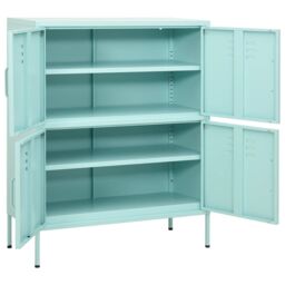 Berkfield Home Storage Cabinet Mint 80x35x101.5 cm Steel in Blue - thumbnail 6