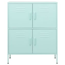 Berkfield Home Storage Cabinet Mint 80x35x101.5 cm Steel in Blue - thumbnail 3