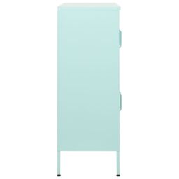 Berkfield Home Storage Cabinet Mint 80x35x101.5 cm Steel in Blue - thumbnail 4