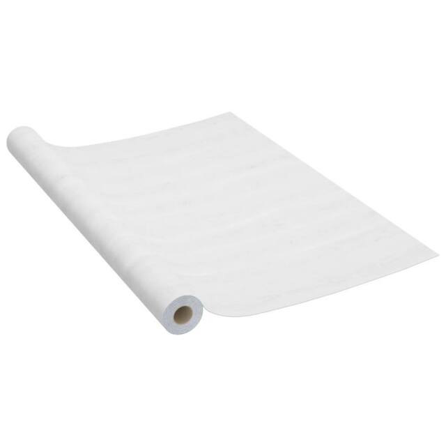 Berkfield Home Self-adhesive Furniture Film White Wood 500x90 cm PVC - image 1