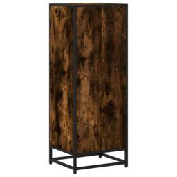 Berkfield Home Book Cabinet Smoked Oak 40x35x107.5 cm Engineered Wood in Brown - thumbnail 6