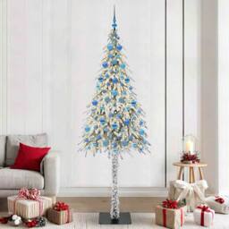 Berkfield Home Christmas Tree with 300 LEDs White 210 cm PE & Steel