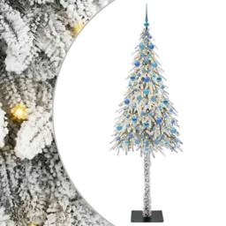 Berkfield Home Christmas Tree with 300 LEDs White 210 cm PE & Steel - thumbnail 2