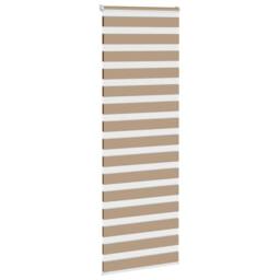 Berkfield Home Zebra Blind Sand Brown 90x230 cm Fabric Width 85.9 cm Polyester - thumbnail 3