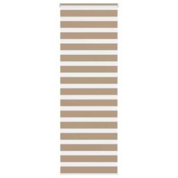 Berkfield Home Zebra Blind Sand Brown 90x230 cm Fabric Width 85.9 cm Polyester - thumbnail 2
