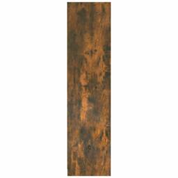 Berkfield Home Wardrobe Smoked Oak 100x50x200 cm Engineered Wood in Brown - Size: 100 x 50 x 200 cm - thumbnail 5
