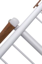 H&O Direct Foldable Aluminium Clothes Drying Rack in White - thumbnail 6