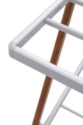 H&O Direct Foldable Aluminium Clothes Drying Rack in White - thumbnail 5