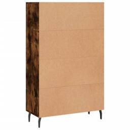 Berkfield Home Highboard Smoked Oak 69.5x31x115 cm Engineered Wood in Brown - thumbnail 8
