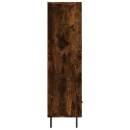 Berkfield Home Highboard Smoked Oak 69.5x31x115 cm Engineered Wood in Brown - thumbnail 7