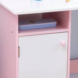 SPETLEK Desk & Chair Set 2 PCs in Pink - thumbnail 5