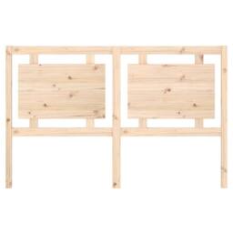 Berkfield Home Beautiful Bed Headboard 155.5x4x100 cm Solid Pine Wood in Light Tan - thumbnail 4