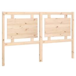 Berkfield Home Beautiful Bed Headboard 155.5x4x100 cm Solid Pine Wood in Light Tan - thumbnail 3