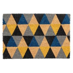 Nicola Spring Coir Door Mats - 60 x 40cm - Geometric - Set of 2 - Size: 40 cm x 60 cm - thumbnail 4