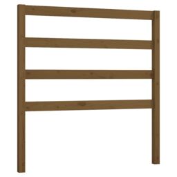 Berkfield Home Bed Headboard Honey Brown 106x4x100 cm Solid Wood Pine - Size: 106 x 4 x 100 cm - thumbnail 2