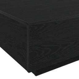 Berkfield Home Coffee Table with LED Lights Black Oak 85x55x31 cm - Size: 85 x 55 x 31 cm - thumbnail 9
