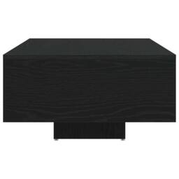 Berkfield Home Coffee Table with LED Lights Black Oak 85x55x31 cm - Size: 85 x 55 x 31 cm - thumbnail 7