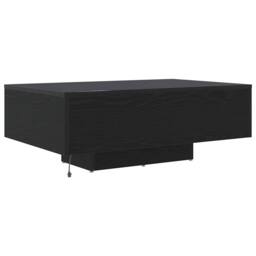 Berkfield Home Coffee Table with LED Lights Black Oak 85x55x31 cm - Size: 85 x 55 x 31 cm - thumbnail 8