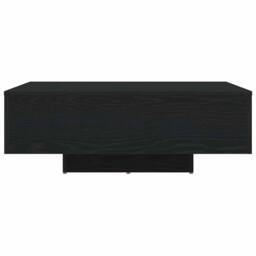 Berkfield Home Coffee Table with LED Lights Black Oak 85x55x31 cm - Size: 85 x 55 x 31 cm - thumbnail 6