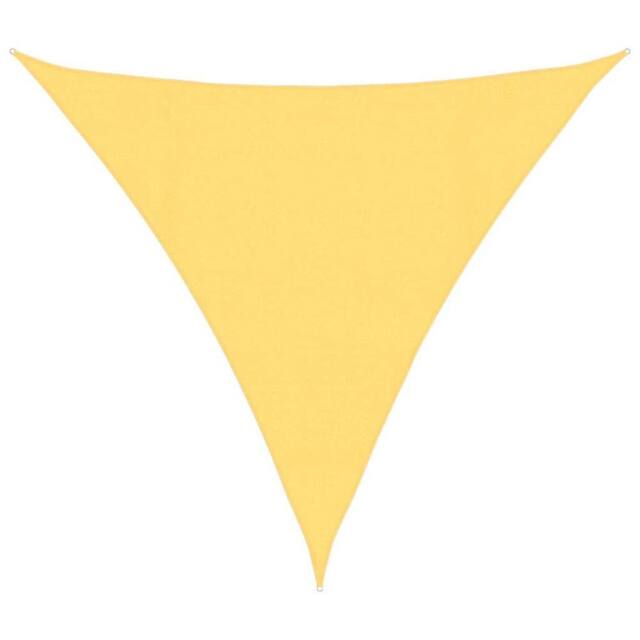 Berkfield Home Sunshade Sail 160 g/m ² Beige 4.5x4.5x4.5 m HDPE in Lemon - image 1