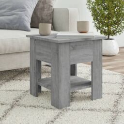 Berkfield Home Coffee Table Grey Sonoma 40x40x42 cm Engineered wood - Size: 40 x 40 x 42 cm - thumbnail 1