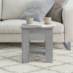 Berkfield Home Coffee Table Grey Sonoma 40x40x42 cm Engineered wood - Size: 40 x 40 x 42 cm - thumbnail 3