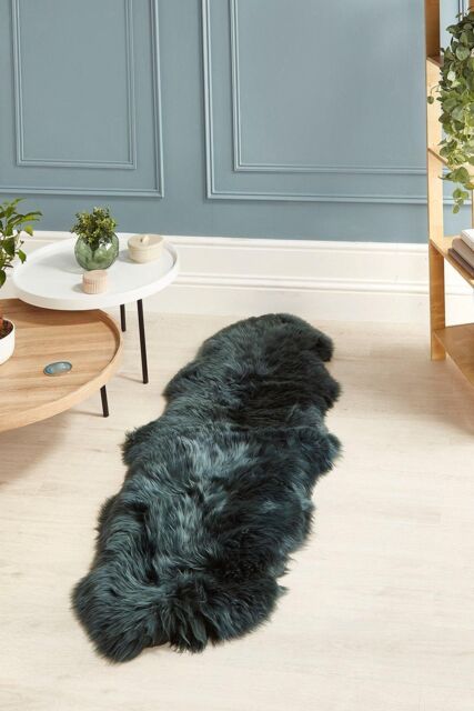 Origin Genuine Sheepskin Double Rug in Green - Size: 70 cm x 175 cm - image 1