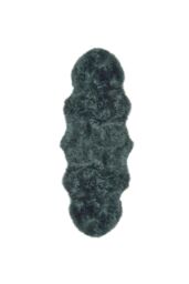 Origin Genuine Sheepskin Double Rug in Green - Size: 70 cm x 175 cm - thumbnail 2